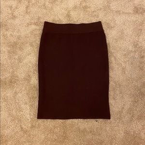 burgundy skirt